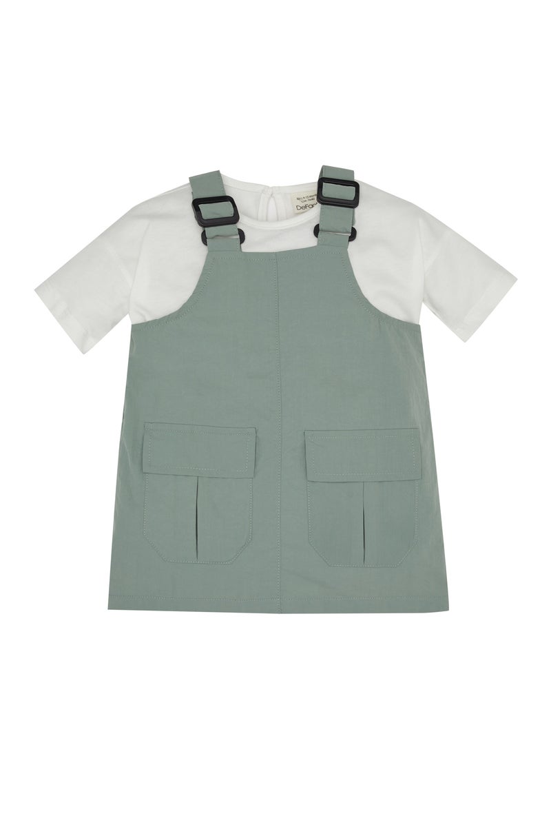DeFacto Baby Girl Parachute Dress Short Sleeve T-Shirt 2 Set - Image 5