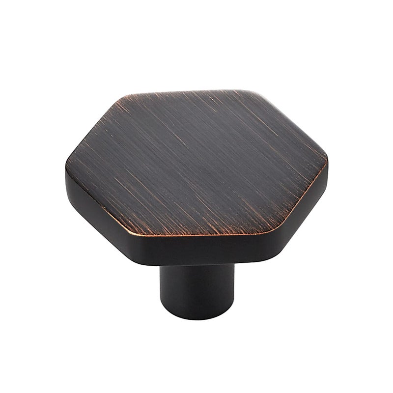 HomeExpert Home Expert Oil Rubbed Bronze Cabinet Knobs 20 Pack Solid Kitchen Cabinet Knobs Hexagon 11 Bronze Knobs for Kitchen Cabinets and Drawers Dresser Knobs - Image 2