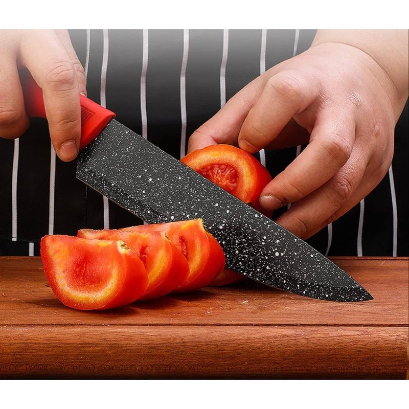 Krivety Kitchen Knife High Carbon Stainless Steel CleaverChef Knife Professional Sharp Blade with AntiSlip Handle NonStick Coating for Vegetable ChoppingCutting Slicing KnifeEBC - Image 5
