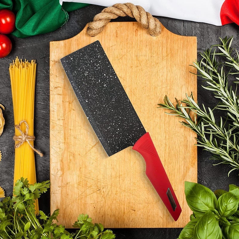 Krivety Kitchen Knife High Carbon Stainless Steel CleaverChef Knife Professional Sharp Blade with AntiSlip Handle NonStick Coating for Vegetable ChoppingCutting Slicing KnifeEBC - Image 2