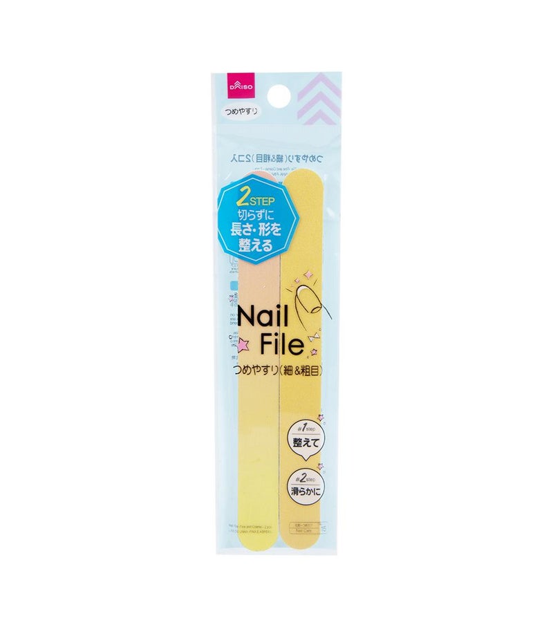 Nail File with Aluminum Oxide, Orange, Professional Double-Sided Emery Nail File for Shaping, Smoothing & Nail Care, Manicure & Pedicure Tool
