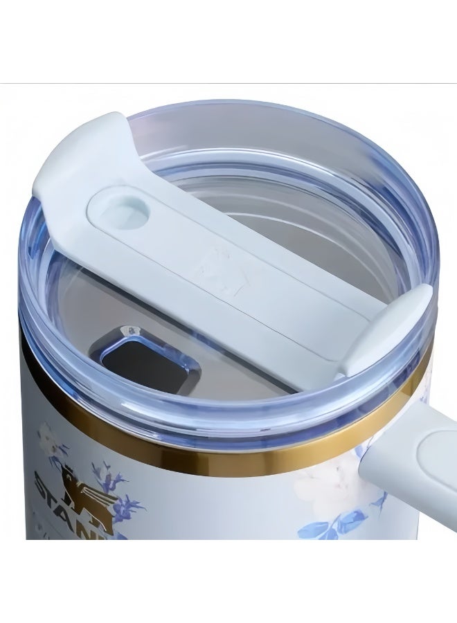 Stanley x LoveShackFancy Quencher 40OZ,Everblooming Rosettes,Presented in Elegant Gift-Ready Packaging - Image 4