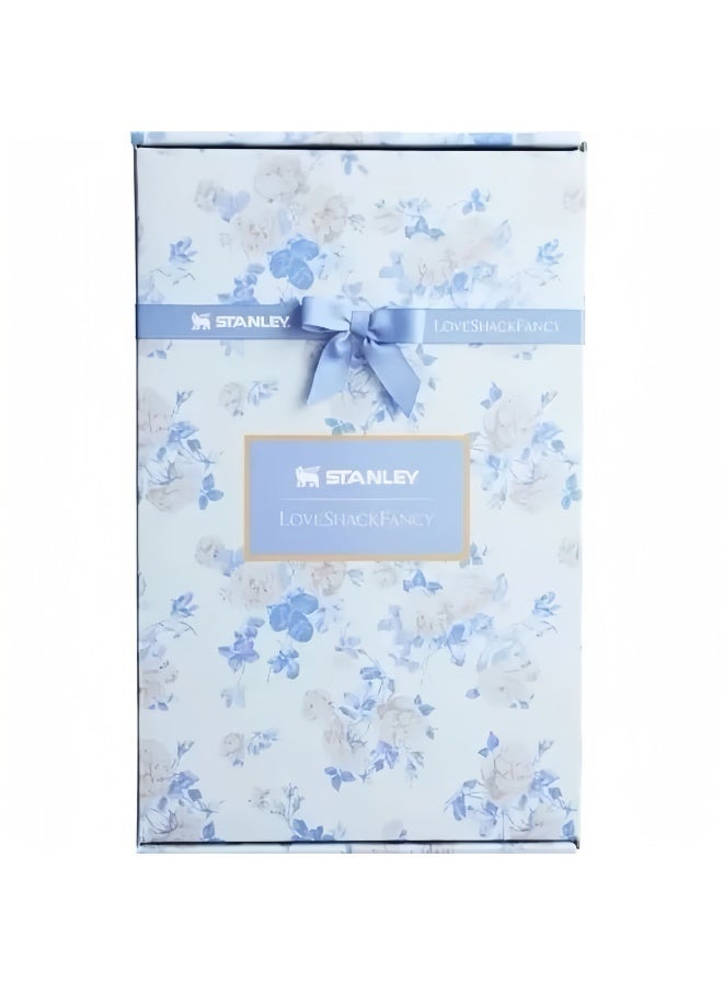 Stanley x LoveShackFancy Quencher 40OZ,Everblooming Rosettes,Presented in Elegant Gift-Ready Packaging - Image 2