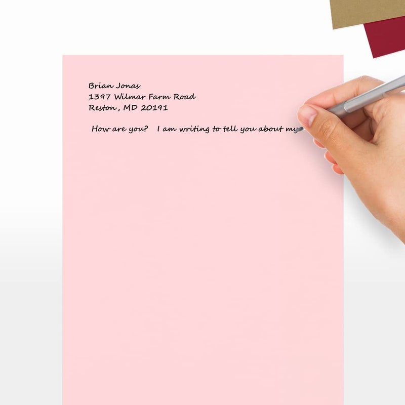 LUXPaper 8.5" x 11" Cardstock | Letter Size | Candy Pink | 100lb. Cover (183lb. Text) | 50 Qty - Image 5