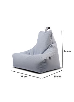 Extreme Lounging Extreme Lounging® - Original Mighty Pastel Bean Bag - Made in UK - Premium Quality Double Stitched Bean Bag - UV Protected & Waterproof - Large BeanBags Chair - Ideal for Indoor & Outdoor Use - Blue  - Image 2