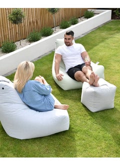 Extreme Lounging Extreme Lounging® - Original Mighty Pastel Bean Bag - Made in UK - Premium Quality Double Stitched Bean Bag - UV Protected & Waterproof - Large BeanBags Chair - Ideal for Indoor & Outdoor Use - Blue  - Image 4