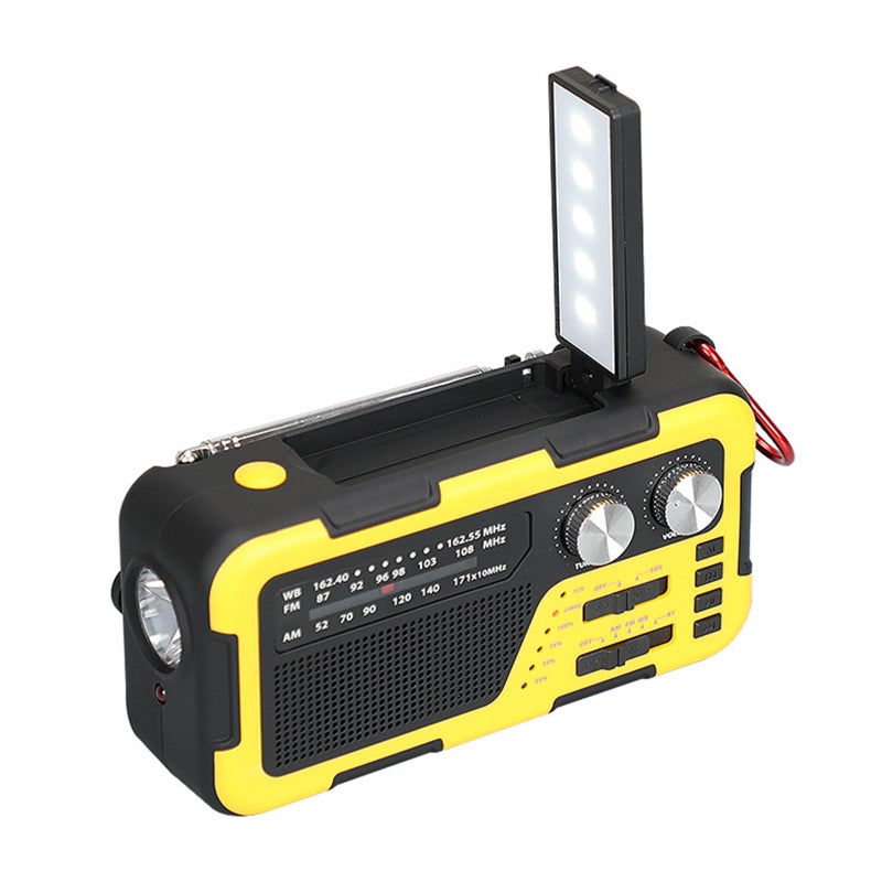 Multi-functional Hand-cranked Power Generation Radio Outdoor Emergency Solar Charging Bluetooth Speaker Strong Light Flashlight High-power Charging Treasure - Image 2