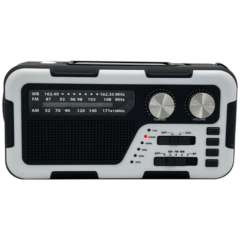 Multi-functional Hand-cranked Power Generation Radio Outdoor Emergency Solar Charging Bluetooth Speaker Strong Light Flashlight High-power Charging Treasure - Image 4