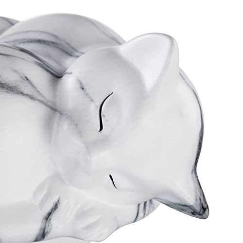 Kriss Art Pet Urns,Sleeping Resin Cremation Cat Urn, Cat Urns for Ashes, Small Animal Urn （White）… - Image 5