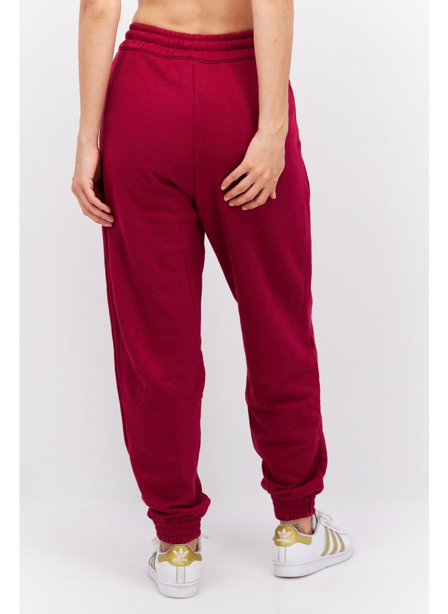 adidas Originals Women Loose Fit Training Sweat Pants, Dark Pink  - Image 4
