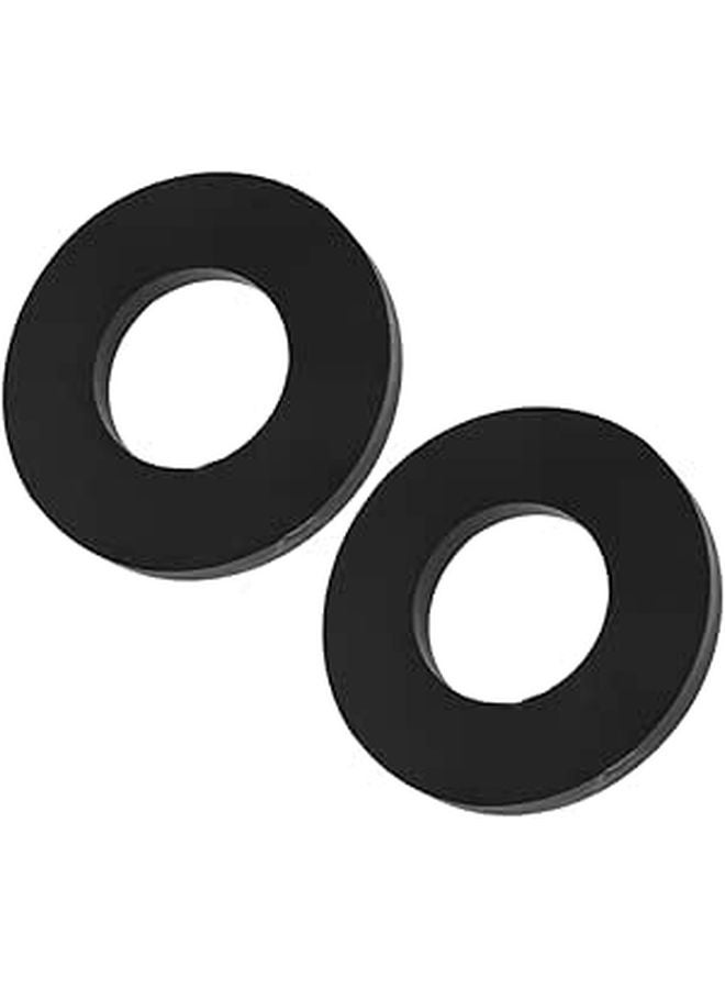 2 قطعة من وسادات امتصاص الصدمات المطاطية السوداء لتقليل تعليق السيارة، سهلة التركيب، حصيرة مخفف الاهتزازات - Image 1