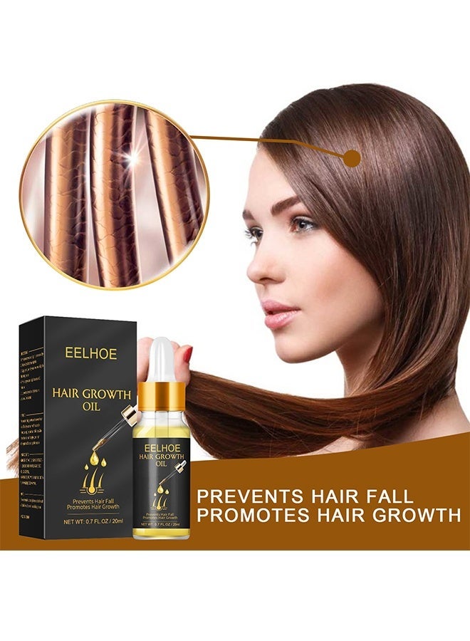 إيلهو زيت نمو الشعر - مصل زيت نمو الشعر الطبيعي البيوتين لتحفيز إعادة نمو الشعر للحصول على شعر أكثر كثافة وقوة للرجال والنساء - Image 4