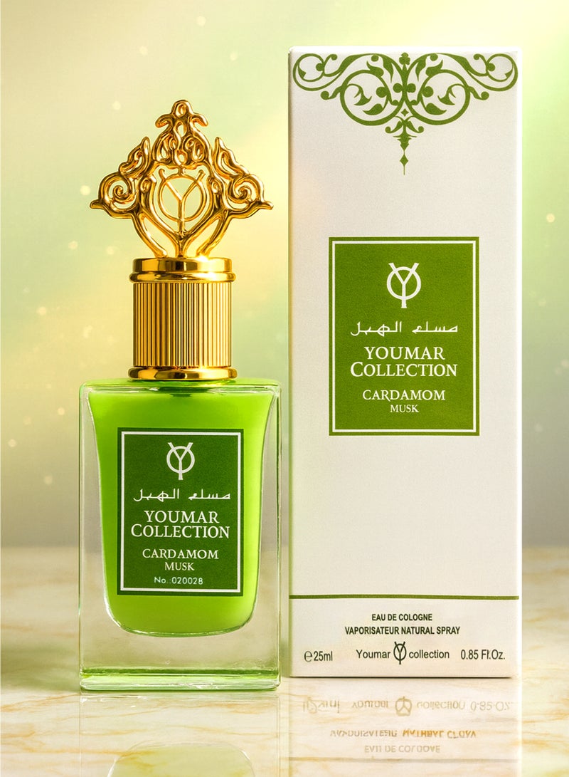 يومار أفضل عطر للجنسين – مجموعة يومار، عطر الهيل والمسك رقم 0028 | عطر يدوم طويلاً للجنسين برائحة الهيل والمسك، مع نفحات بودرية وعنبرية لإطلالة أنيقة يومية (25 مل) - Image 3
