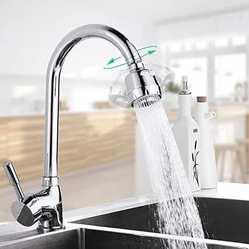 HEXONIQ ® 360° Swivel Sink Faucet Extended Bubbler Tap Aerator Water Saving Faucet Filter Tap Aerator Filter Tap Spray Adjuster Nozzle Head for Bathroom Kitchen, 7.5 x 5 cm - Image 3