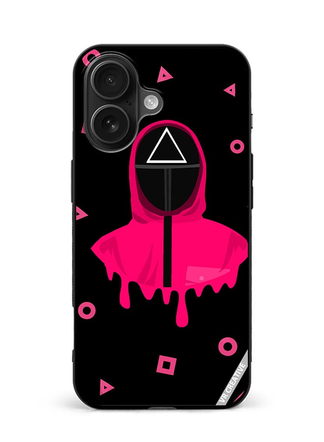 VR CREATIVE Protective Case Cover For Apple iPhone 16 Plus Squid Game Design Multicolour