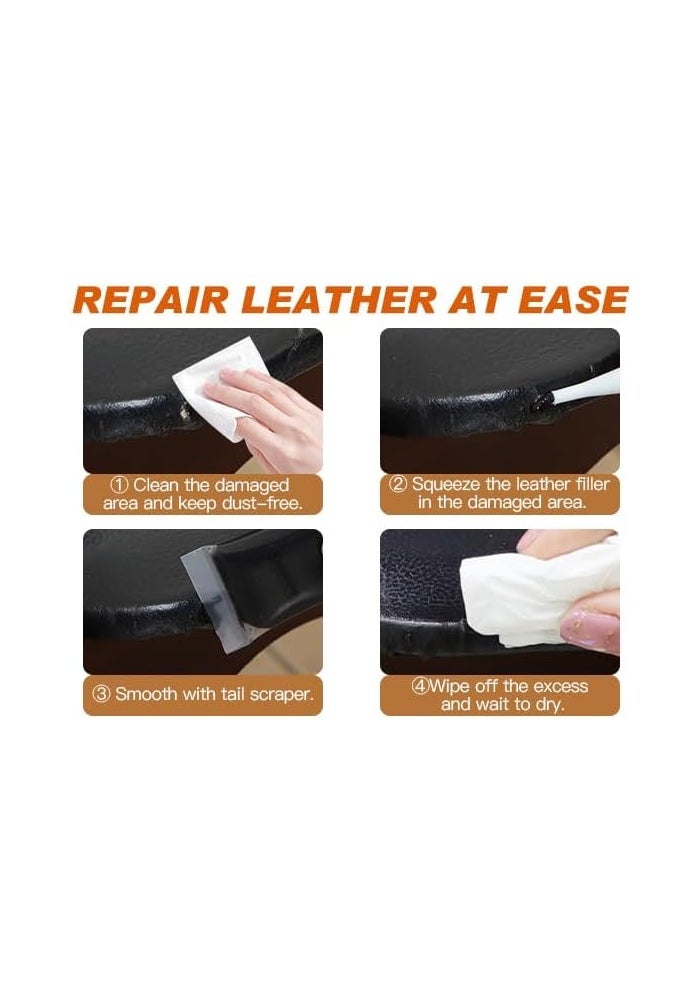 SEISSO 12 Colors Leather Repair Kit for Furniture, Car Seats, and Shoes - Image 5