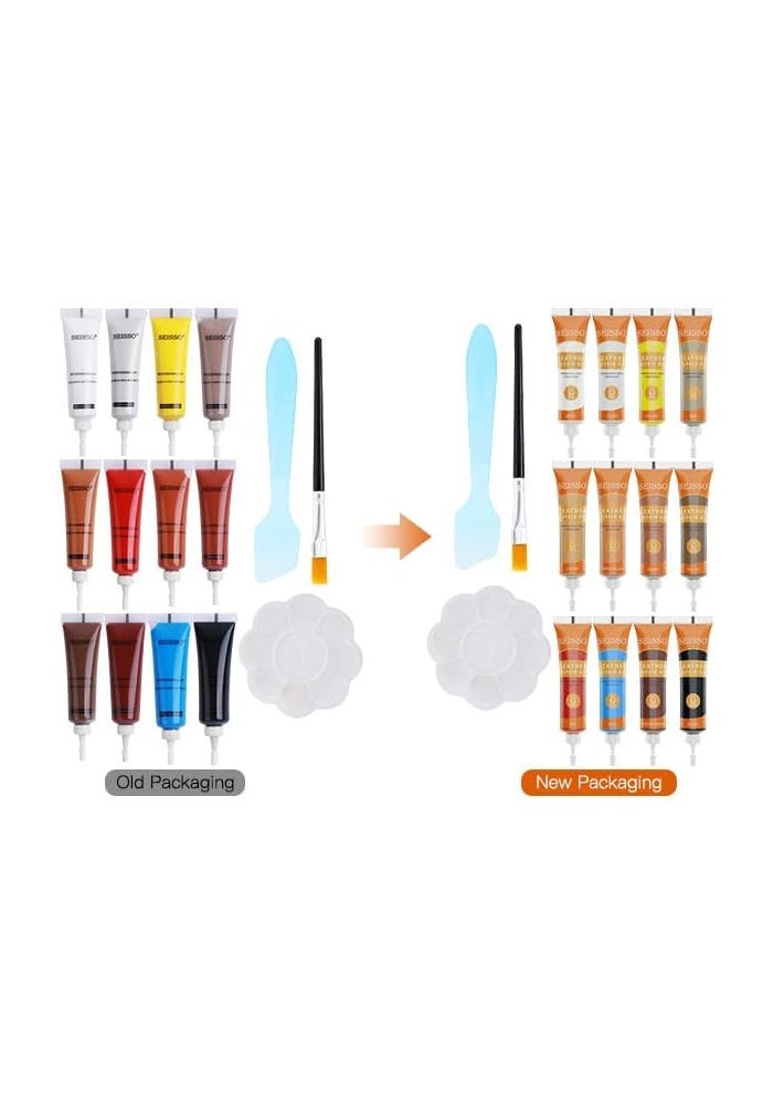 SEISSO 12 Colors Leather Repair Kit for Furniture, Car Seats, and Shoes - Image 2