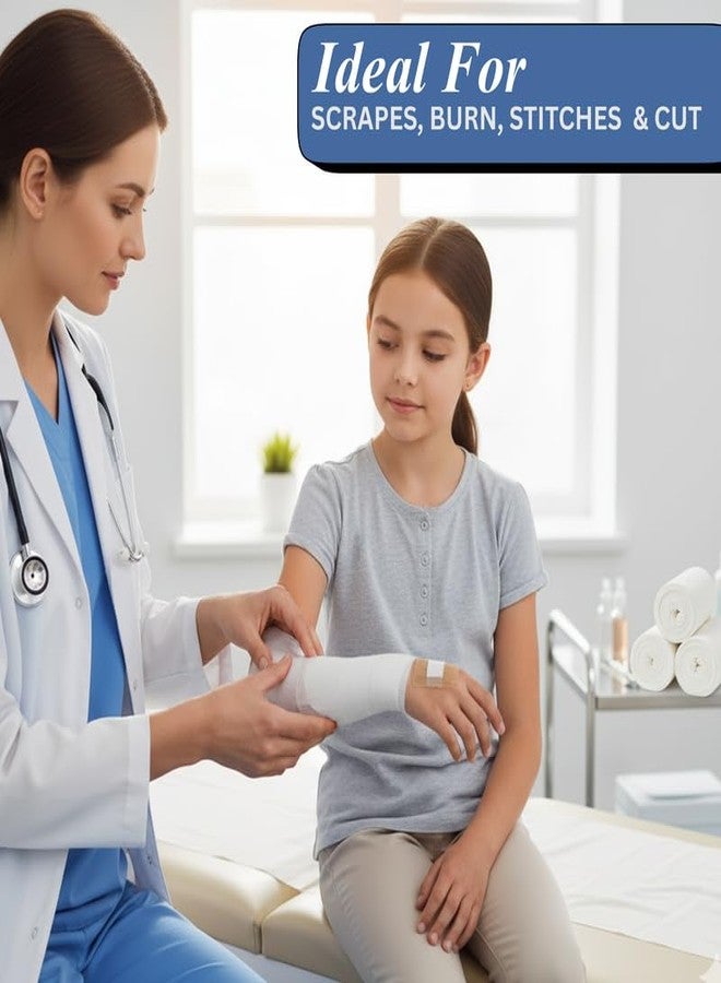 OTICA Soft Medical Use Cotton Bandage (10cm x 8m) - Soft Medical Cotton Wrap Bandage for Wound Dressing, Injury Protection & First Aid Use | Pack Of 10 Rolls Bandage Clinic, Hospital Use - Image 3