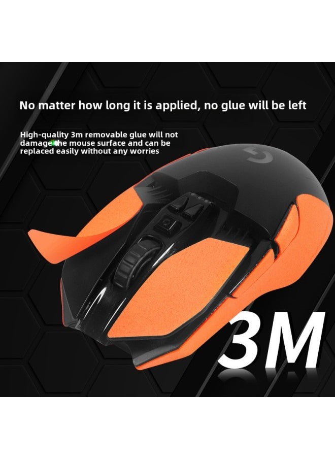 Generic - Mouse Anti-Slip Sticker Logitech G903 Special Side Absorbent Sticker HeroLOL Sticker G900 Film Color Change Full Bag-Color: Red Suede ] - Image 1
