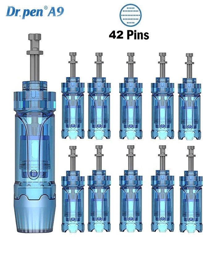 دي آر. بن إبر بديلة Dr. Pen M8S و A9، مجموعة 10 قطع ذات 42 سنًا، قطع غيار أصلية لجهاز Dr. Pen. - Image 2