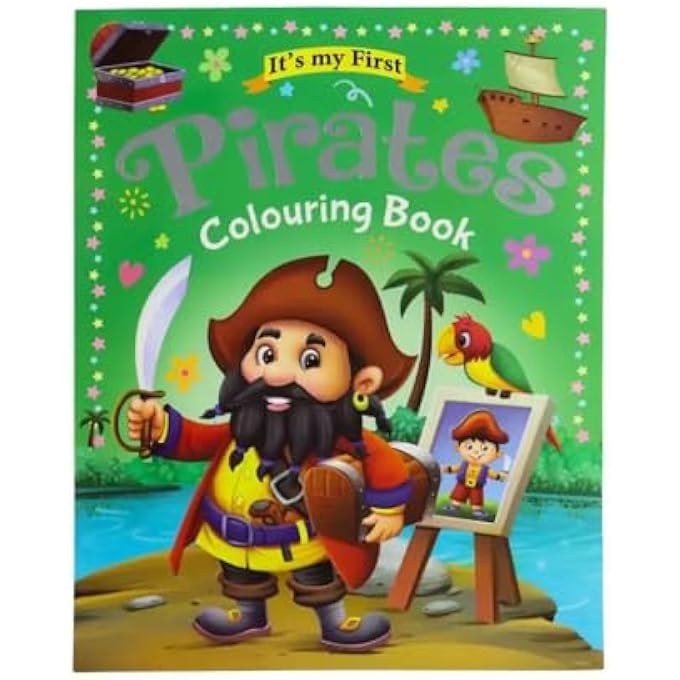 ITS MY FIRST PIRATES COLOURING BOOK FOR KIDS - Image 1