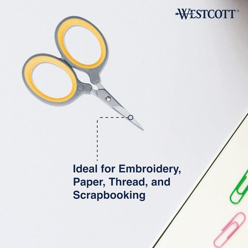 Westcott 25 FineTip Craft Scissors with TitaniumBonded Blades for Crafting Sewing  More - Image 4