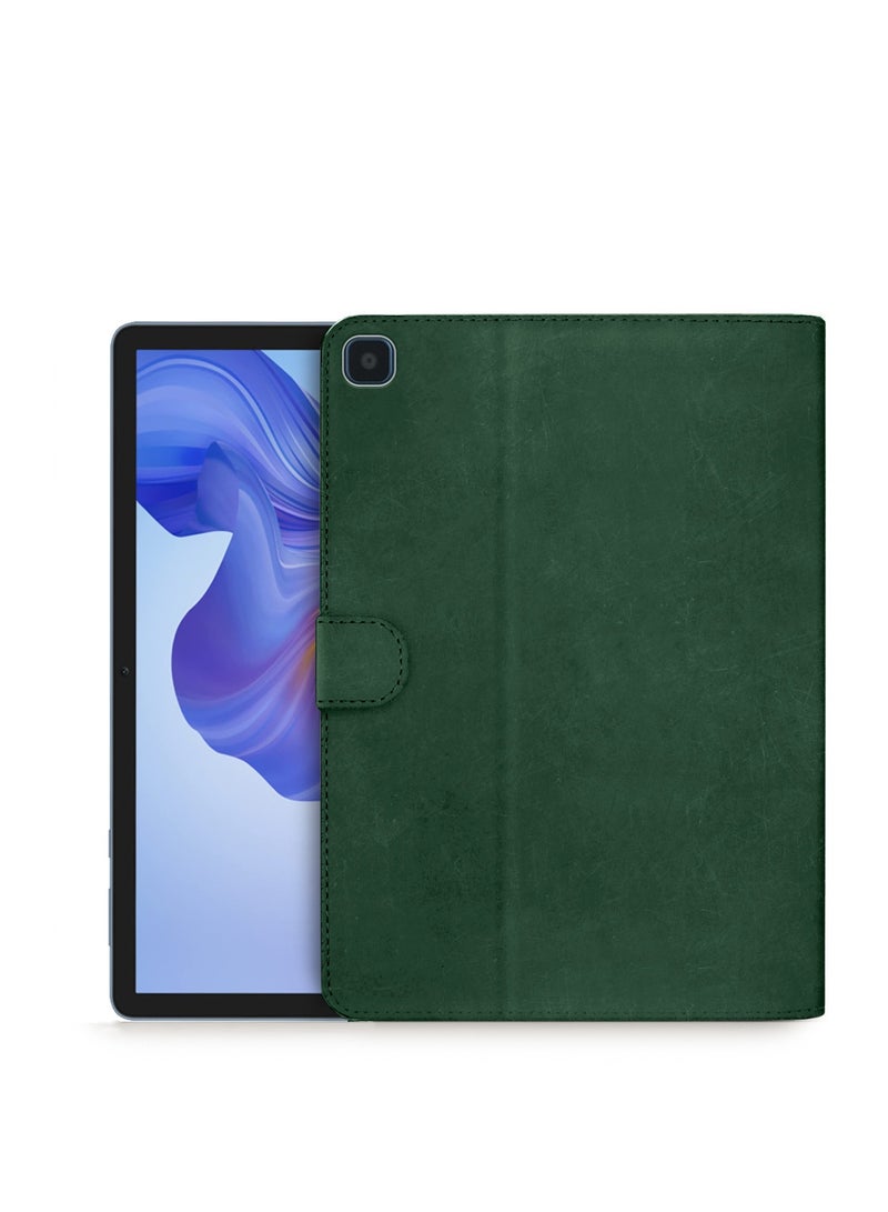 Wtech PU Leather Magnetic Closure Flip Case Cover For Honor Pad X8 / Honor Pad X8 Lite 2022 Dark Green - Image 1