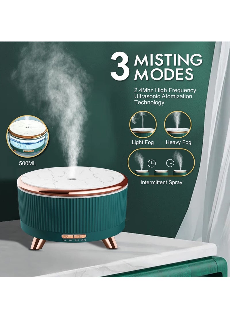 Essential Oil Diffuser, 500ml Aromatherapy Ultrasonic Air Humidifier Remote Control for Bedroom, Mini Aroma Cool Mist Vaporizer Women Fresheners Defuzzer for Home