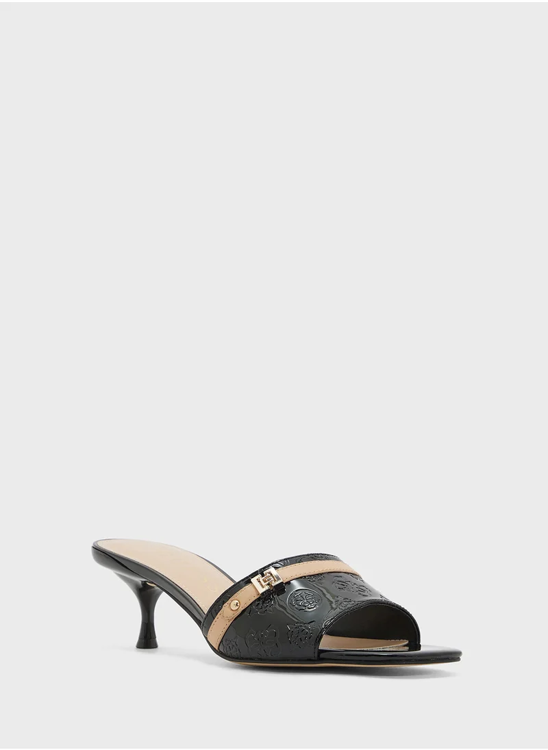 GUESS Single Strap Mid Heel  Sandals