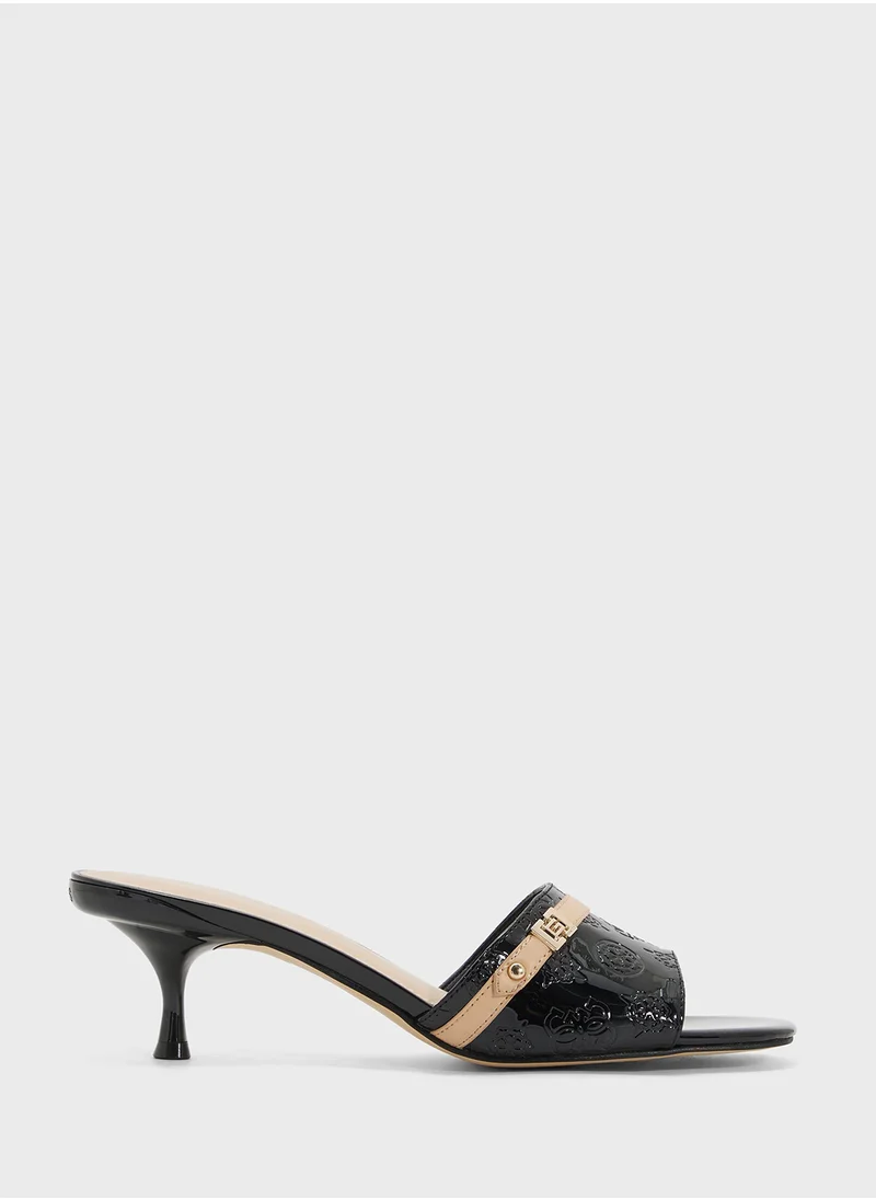 GUESS Single Strap Mid Heel  Sandals