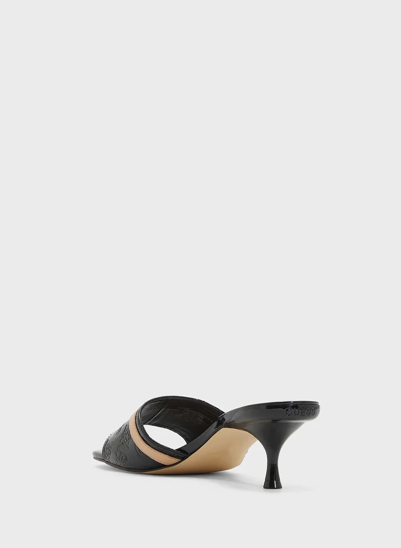 GUESS Single Strap Mid Heel  Sandals