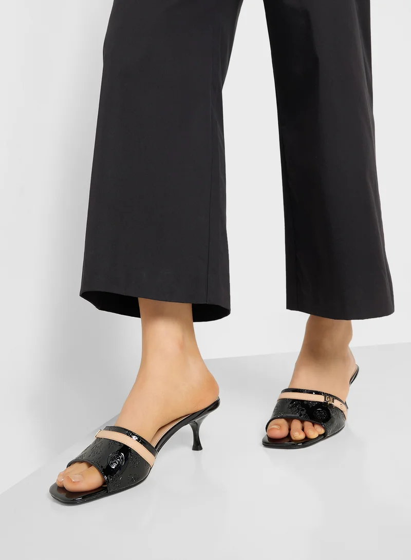 GUESS Single Strap Mid Heel  Sandals