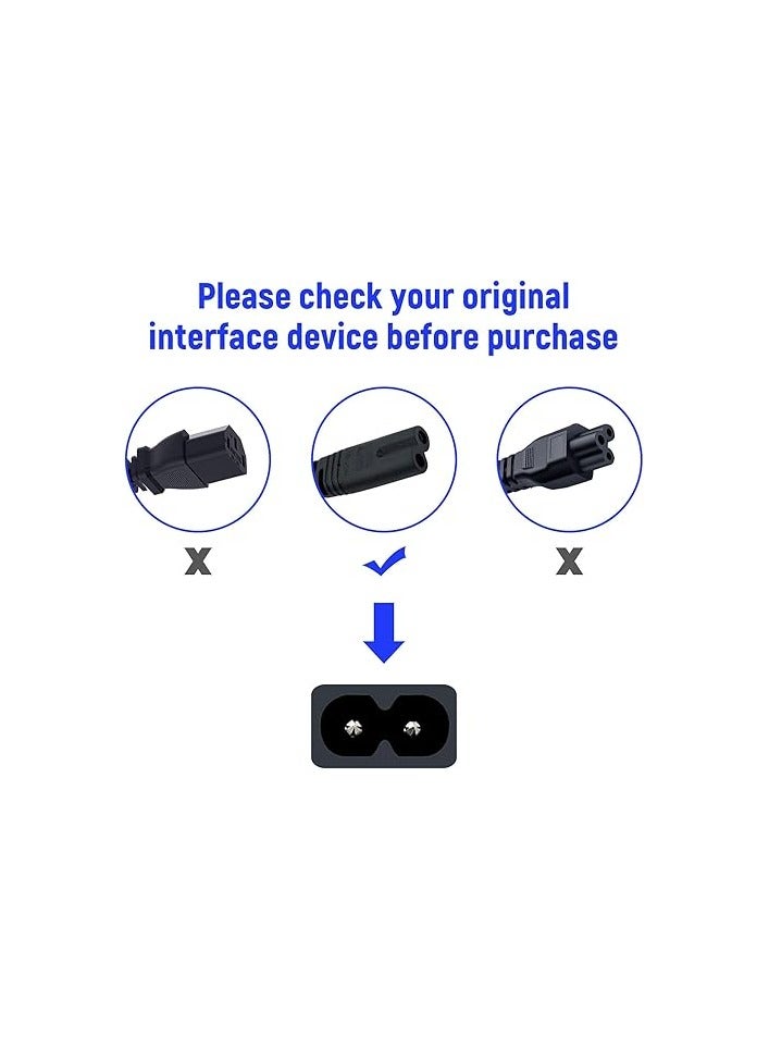 Haing كابل طاقة 3 دبابيس إلى 2 دبوس لـ MK - 1.8 م | نموذج HI-0108-MK | كابل طاقة AC عالمي | أسود | مثالي للابتوب، الشاحن، وحدة التحكم في الألعاب - Image 3