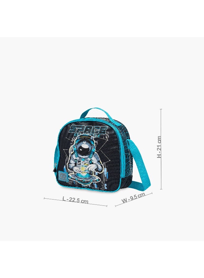 sami_studio Lunch Bag-Space-Collection-1 Cmprt With Zip- (Polyester ) Multicolor \ 14X18X20 - Image 2