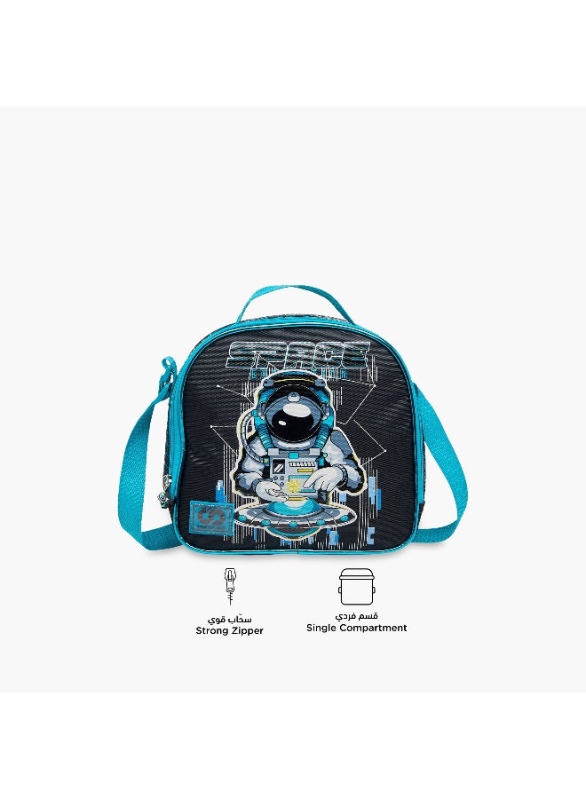 sami_studio Lunch Bag-Space-Collection-1 Cmprt With Zip- (Polyester ) Multicolor \ 14X18X20 - Image 4