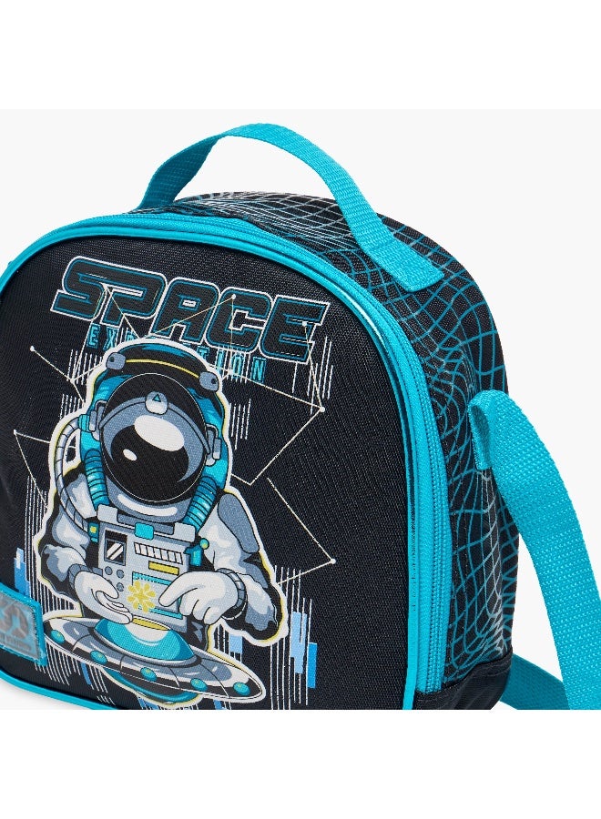 sami_studio Lunch Bag-Space-Collection-1 Cmprt With Zip- (Polyester ) Multicolor \ 14X18X20 - Image 5