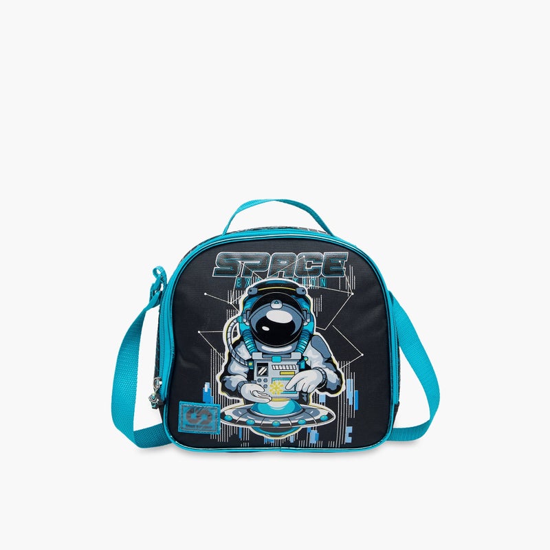 sami_studio Lunch Bag-Space-Collection-1 Cmprt With Zip- (Polyester ) Multicolor \ 14X18X20 - Image 1
