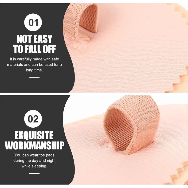 4pcs Forefoot Toe Straightener Bunion Corrector Pads Adjustable Elastic Hallux Valgus Separator Lightweight Foot Orthotic for Men and Women - Image 3