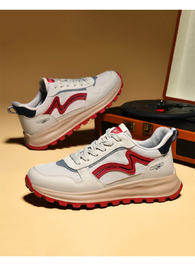 CARTELO Hot Sale】men's Retro Casual Shoes, Comfortable And Versatile Mesh Panel Sneakers, Trendy Breathable Men's Footwear - Image 1