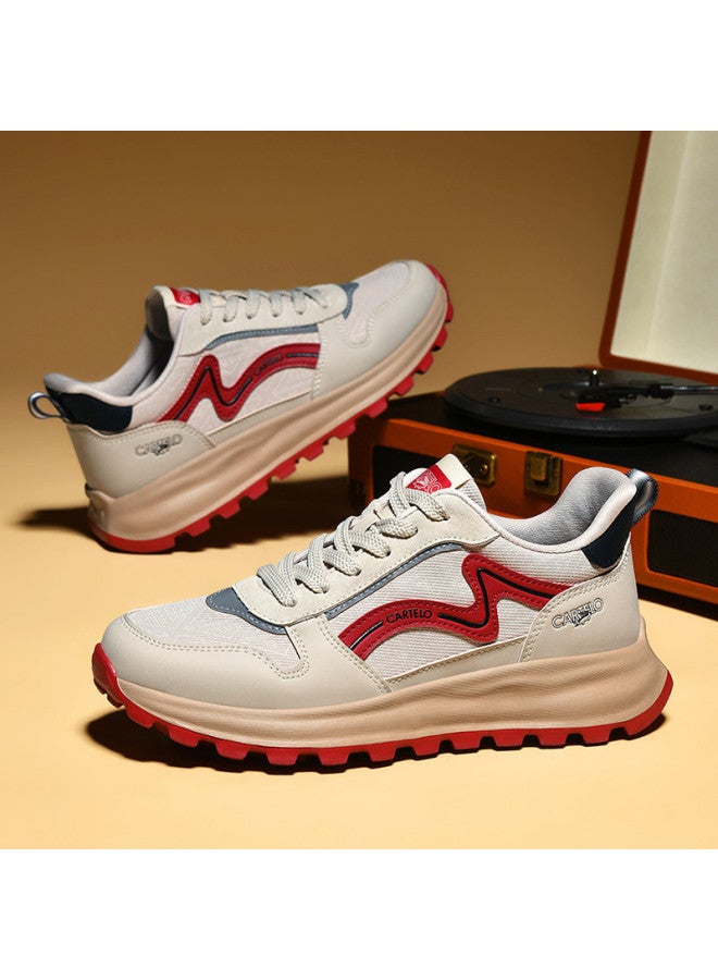 CARTELO Hot Sale】men's Retro Casual Shoes, Comfortable And Versatile Mesh Panel Sneakers, Trendy Breathable Men's Footwear - Image 2