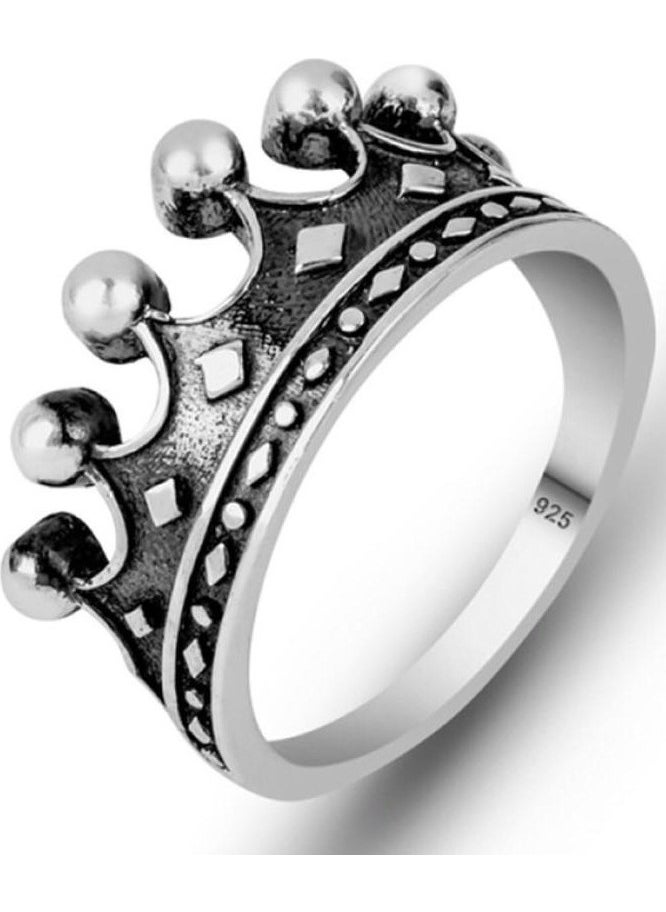 Takı Dükkanı Jewelry Shop King Crown Silver Men's Ring lgy27  - Image 1