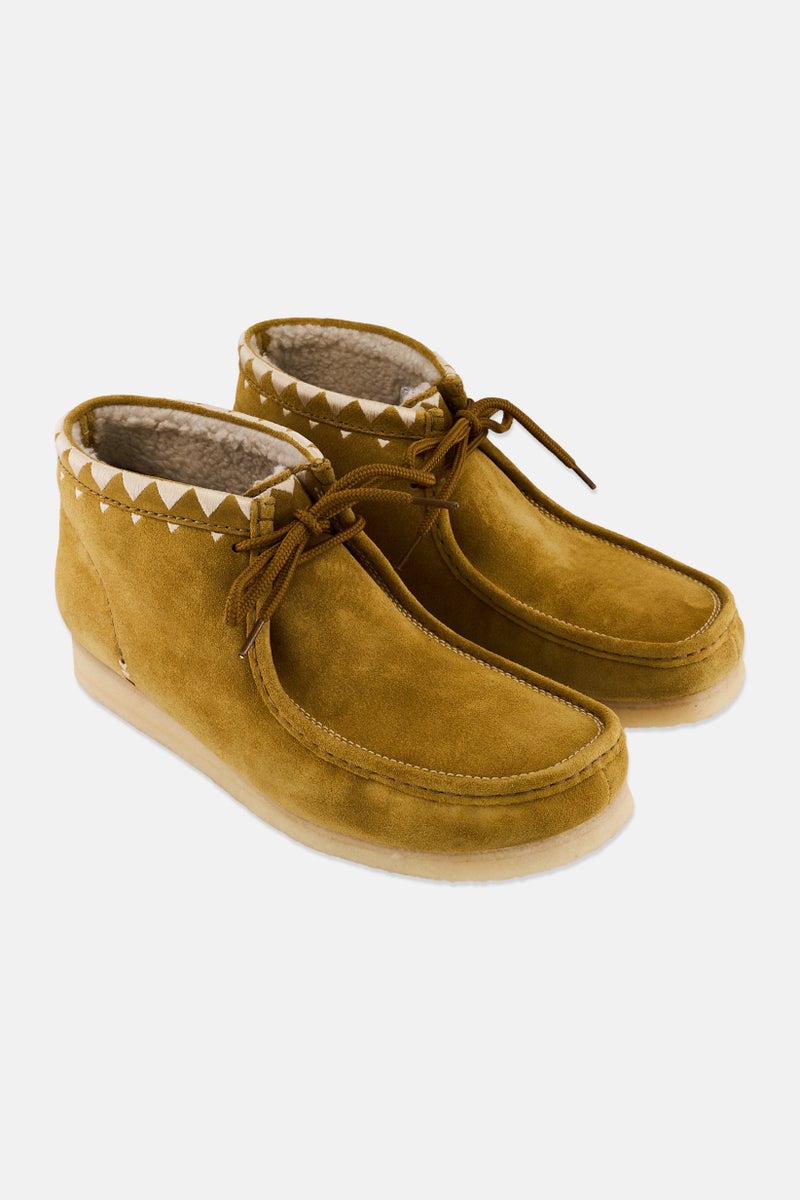 clarks Men Lace Up Casual Shoes, Khaki - Image 1