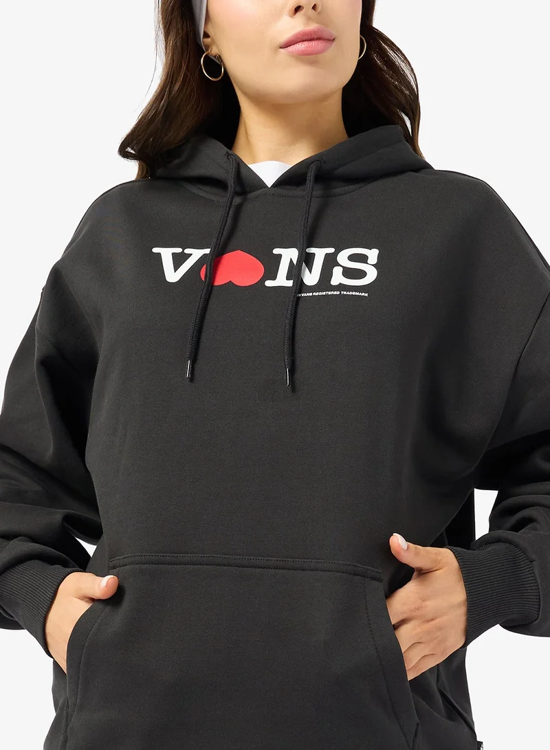 Vans BLACK Souvenir Oversized Hoodie for Women | Best Price UAE