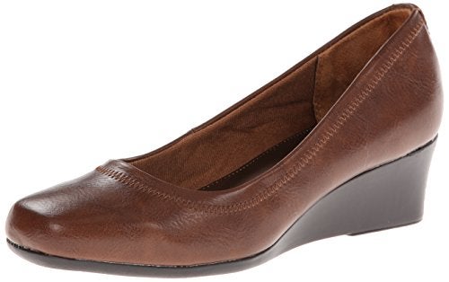 LifeStride Women's Groovy Wedge Pump, darktan, 7 M US - Image 1