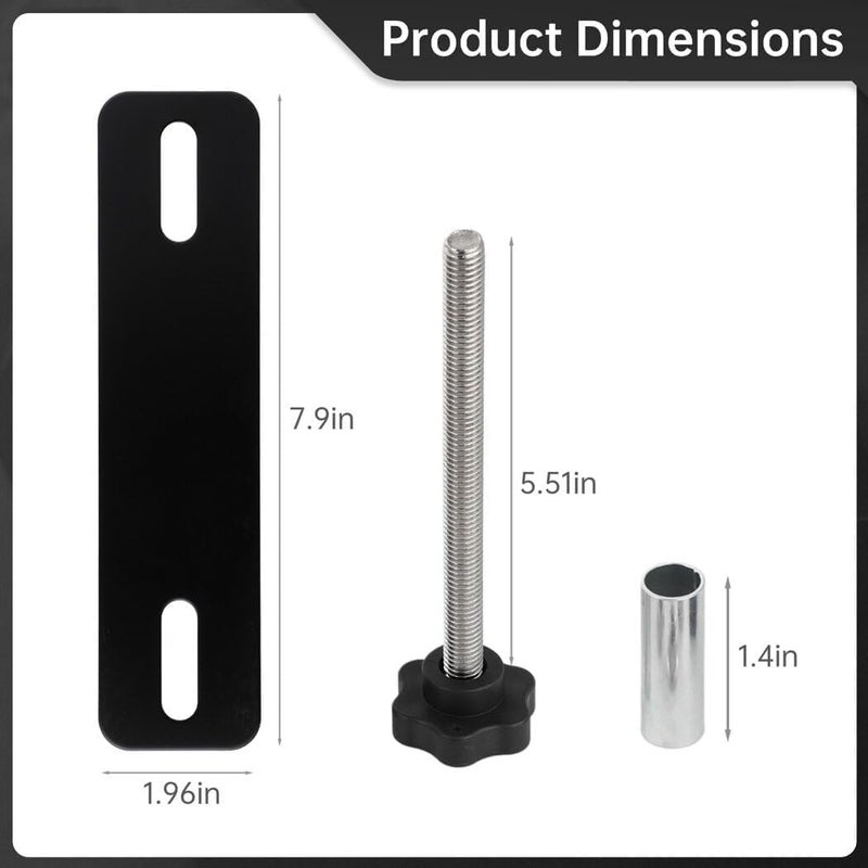 Odluzy Universal Traction Board Mounting Kit, Safety Traction Board Mount, Easy-to-Install Recovery Board Mount Pins for 4.72-6.69" Hole Spacing - Image 2