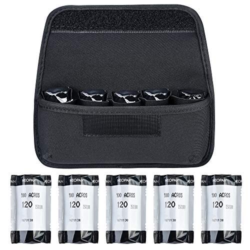 TXEsign Camera Film 120 Roll Film Neoprene Storage Carrying Case Bag (Black) - Image 1