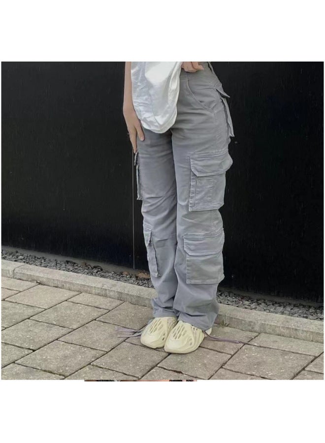 Autumn And Winter European And American New Women's Clothing Straight Trousers High Waist Loose Wide Leg Retro Daddy Jeans For Women