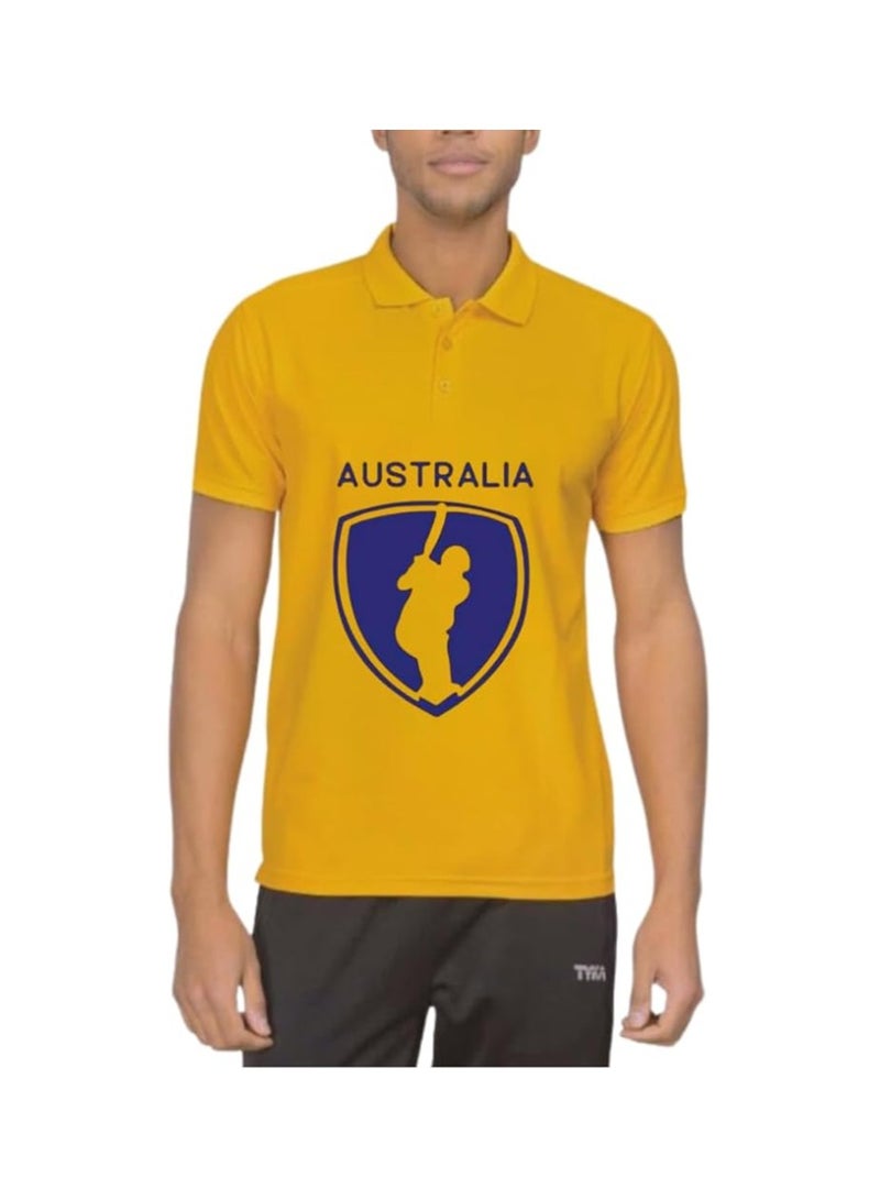 Australia Jersey For Adults-Australia Dry-Fit T-Shirt For Men And Women-Australia Cricket Jersey For Unisex Adults-Perfect For Sports,Matches And Events - Image 3