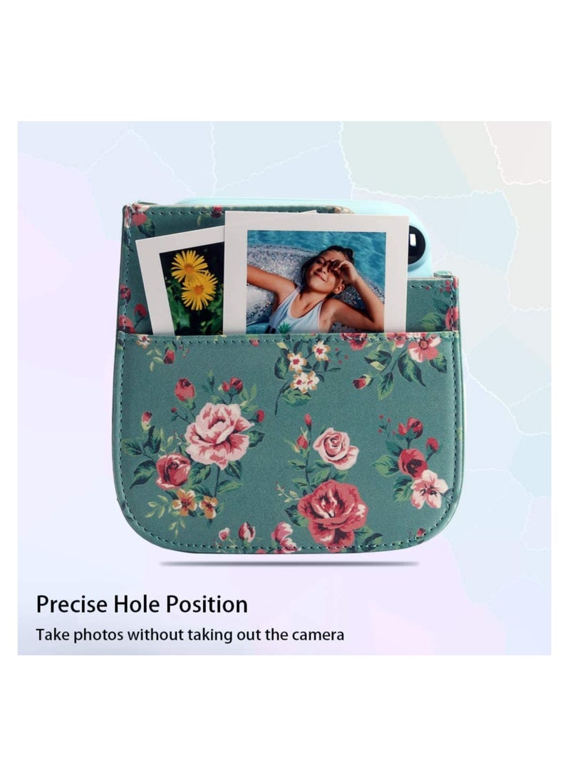 SOLARAE Premium Vegan Leather Protective Case for Fujifilm Instax Mini 11 Camera, Featuring Removable Adjustable Strap for Photographers and Enthusiasts. - Image 2