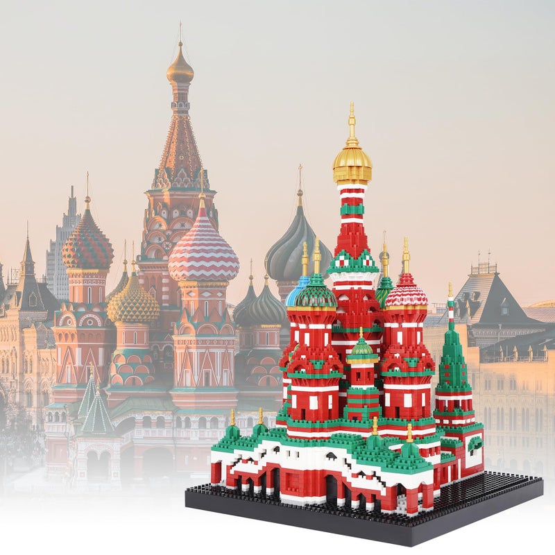 Geniteen Building Block Set, Saint Basil's Cathedral Architecture Model Micro Mini Blocks, Educational Mini Blocks, 4300 PCS - Image 5